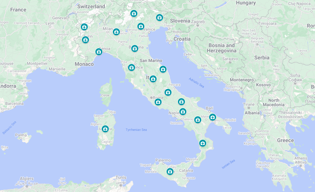 Scegli una località per visualizzare l’elenco dei medici.